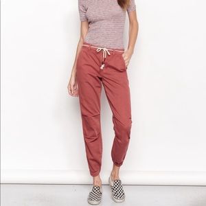 Sundry Cotton Twill Zip Jogger - NWOT